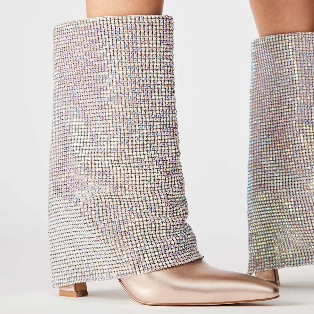 Steve Madden Sparkle Rhinestone Boots